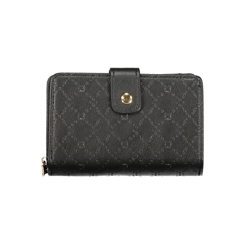 Laura Biagiotti Black Polyurethane Wallet
