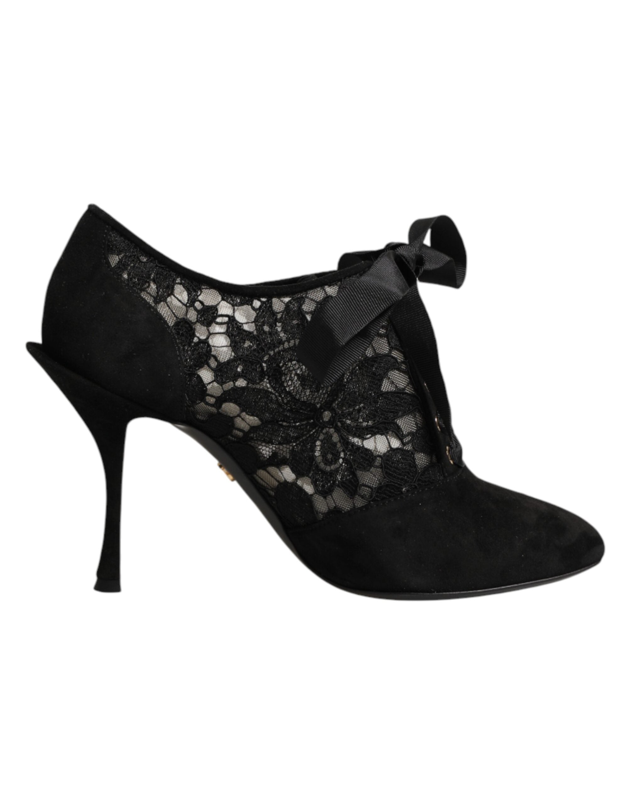 Dolce & Gabbana Black Floral Lace Pumps