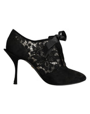 Dolce & Gabbana Black Floral Lace Pumps