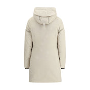 Beige Polyester Parka