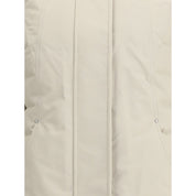 Beige Polyester Parka