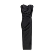 Black Polyester Cocktail Dress