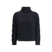 Black Wool Sweatshirt