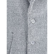 Gray Polyester Coat