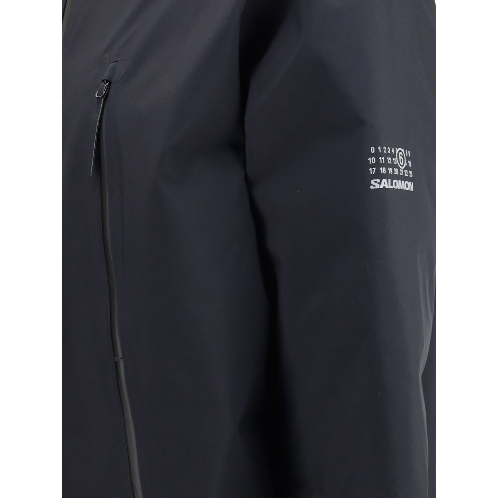 Svart Parka i Polyester