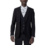 Black Polyester Blazer