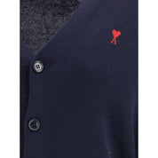 Blue Merino Wool Cardigan