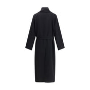 Black Fleece Wool Coat
