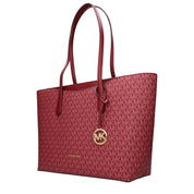 Michael Kors Red Fabric Shoulder Bag with Logo
