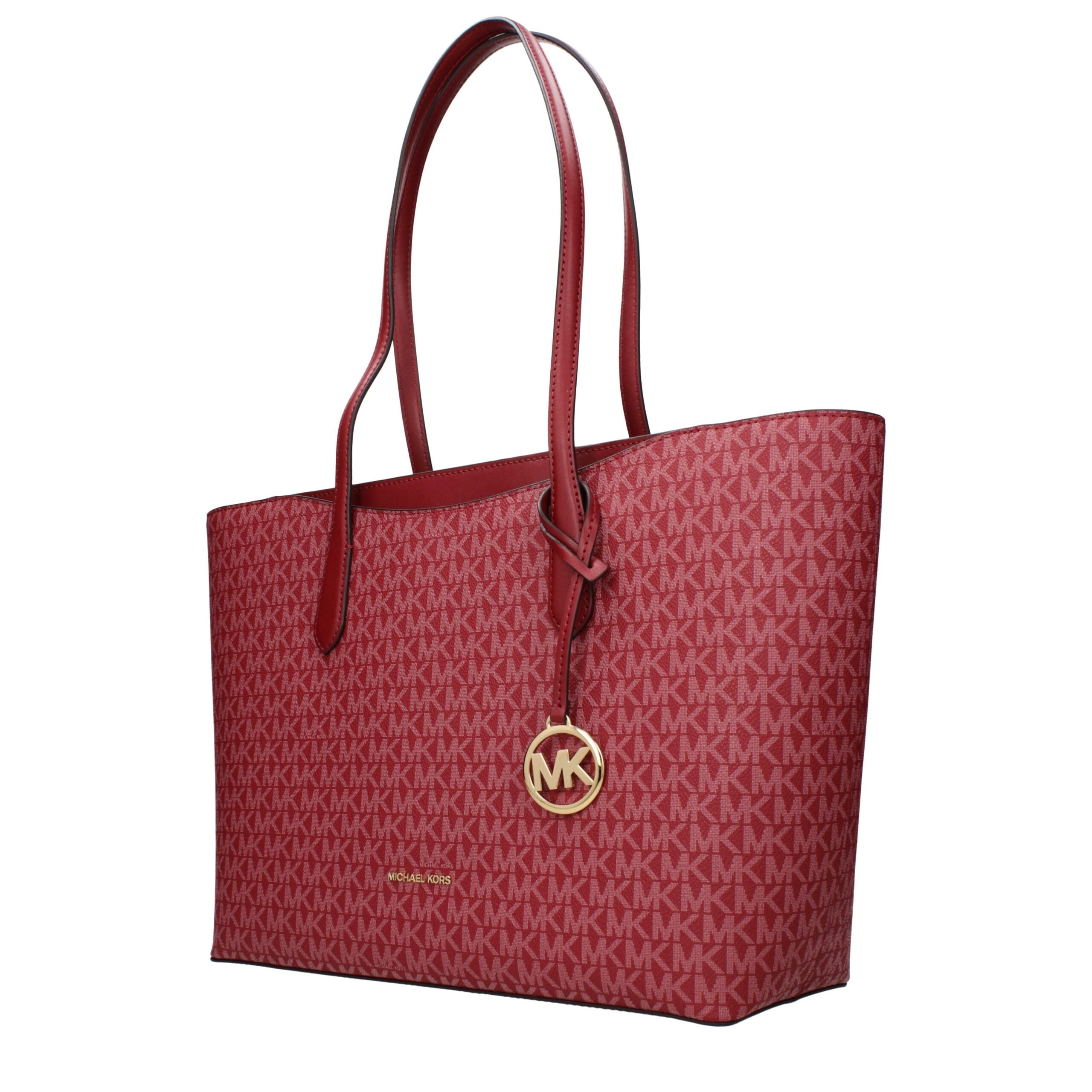 Michael Kors Red Fabric Shoulder Bag with Logo