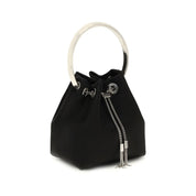 Black Silk Shoulder Bag