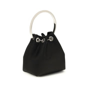 Black Silk Shoulder Bag