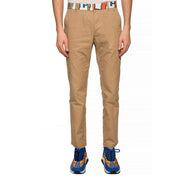 Beige Cotton Chino Pants