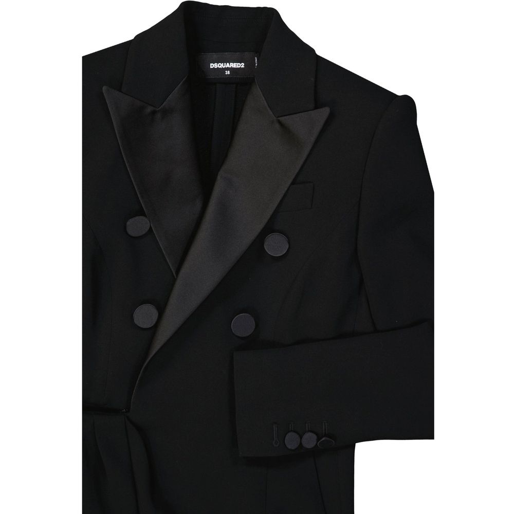 Black Viscose Cocktail Dress