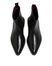 Black Studded Chelsea Ankle Boots - Dolce & Gabbana