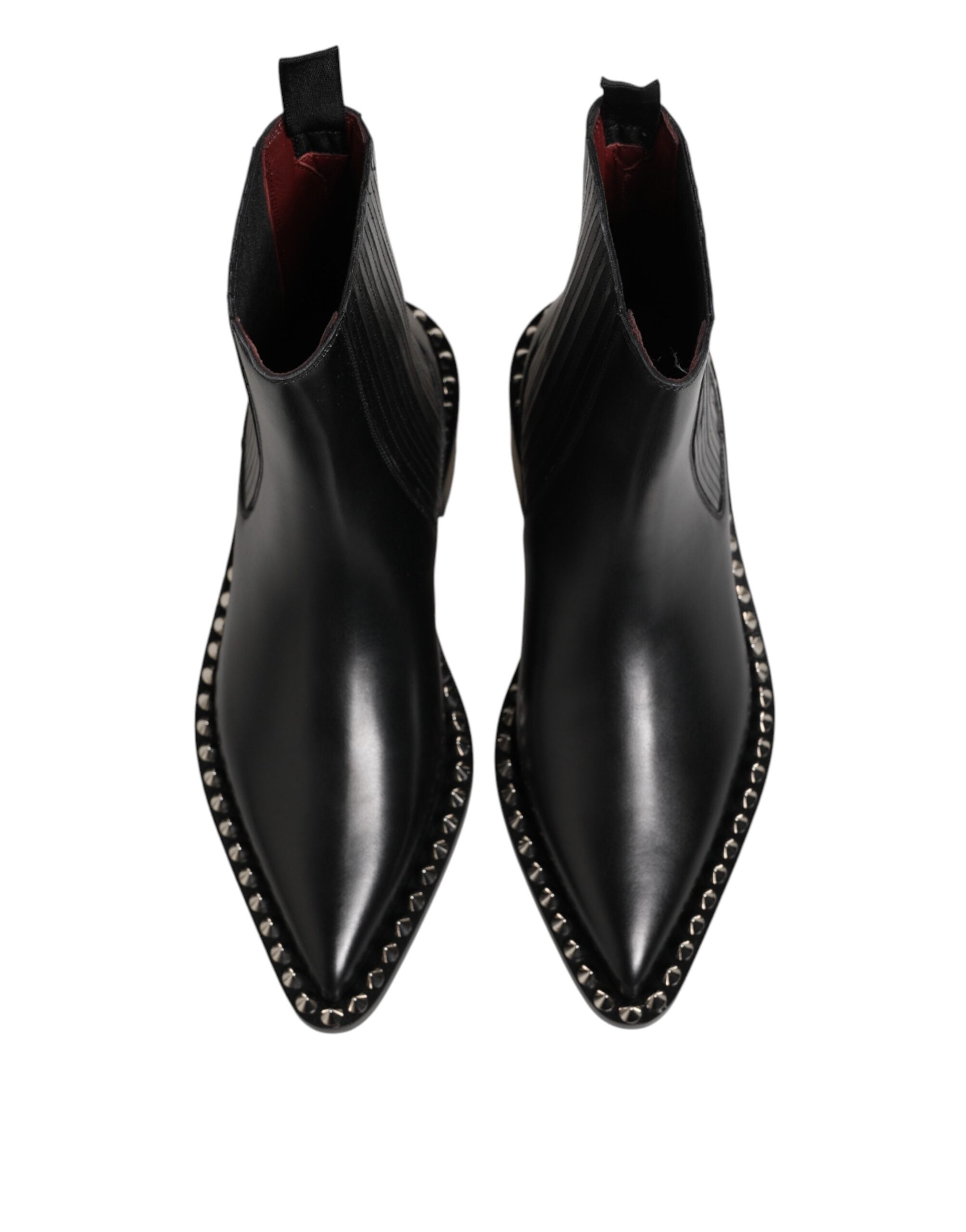 Black Studded Chelsea Ankle Boots - Dolce & Gabbana