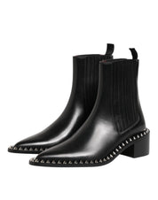 Black Studded Chelsea Ankle Boots - Dolce & Gabbana