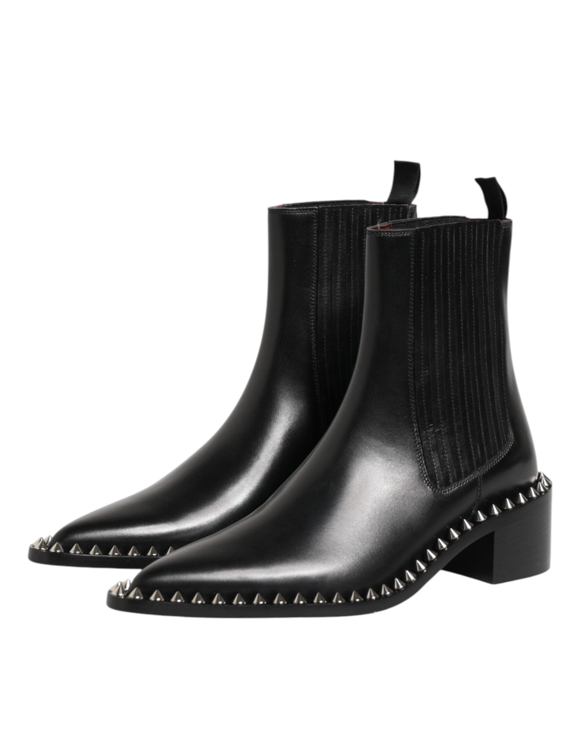 Black Studded Chelsea Ankle Boots - Dolce & Gabbana