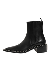 Black Studded Chelsea Ankle Boots - Dolce & Gabbana