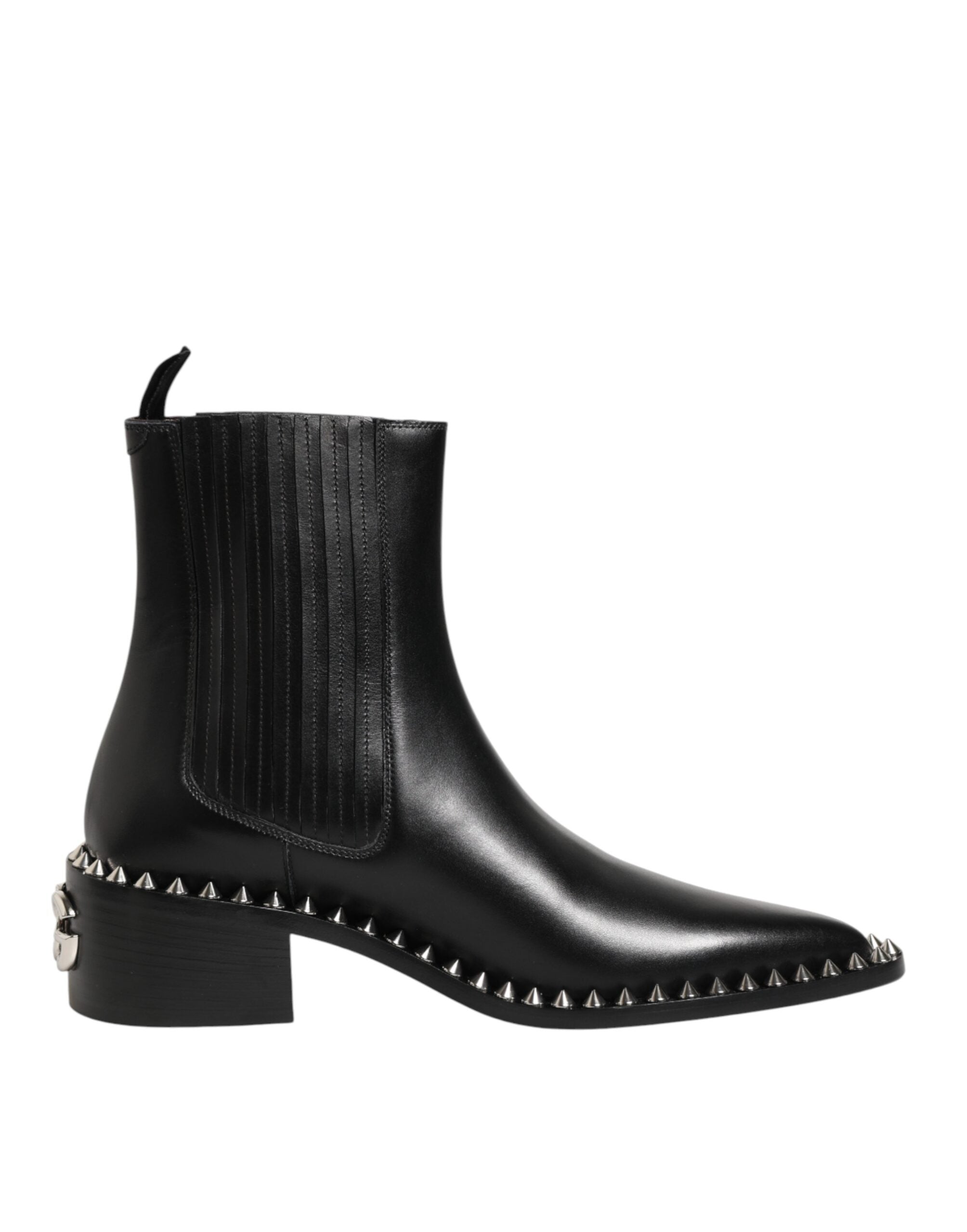 Black Studded Chelsea Ankle Boots - Dolce & Gabbana
