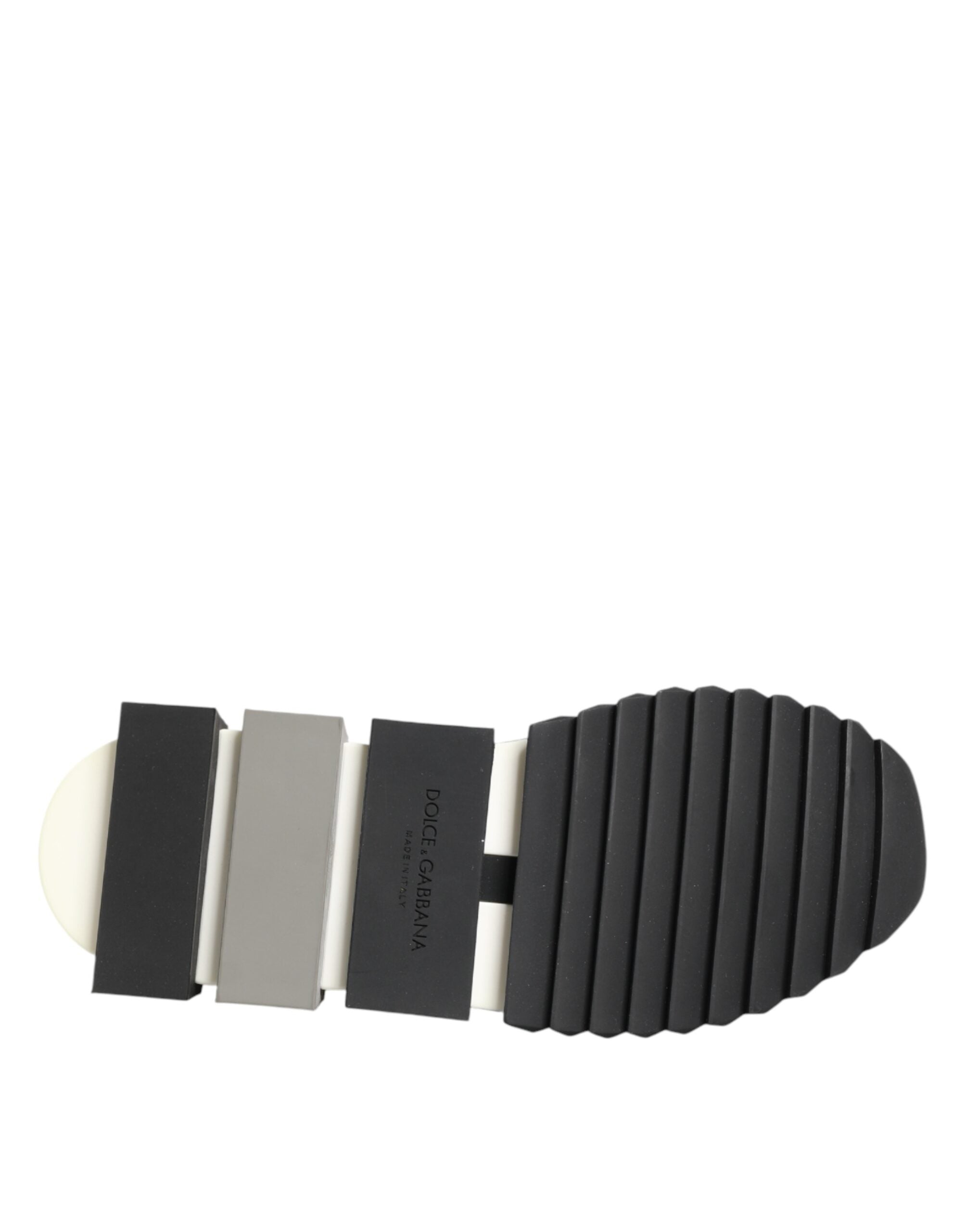 Black Stretch Mesh Slip-on Sneakers with Logo Details