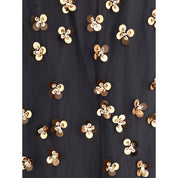 Black Polyamide Long Skirt