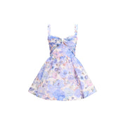 Flerfärgad linnegallardress