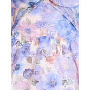 Flerfärgad linnegallardress