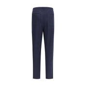 Blue Cashmere Casual Pants