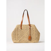 Ermanno Scervino Beige Leather Tote Bag
