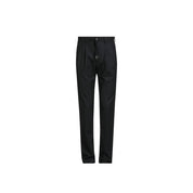 Black Elastane Casual Pants