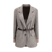 Brown Fleece Wool Coat