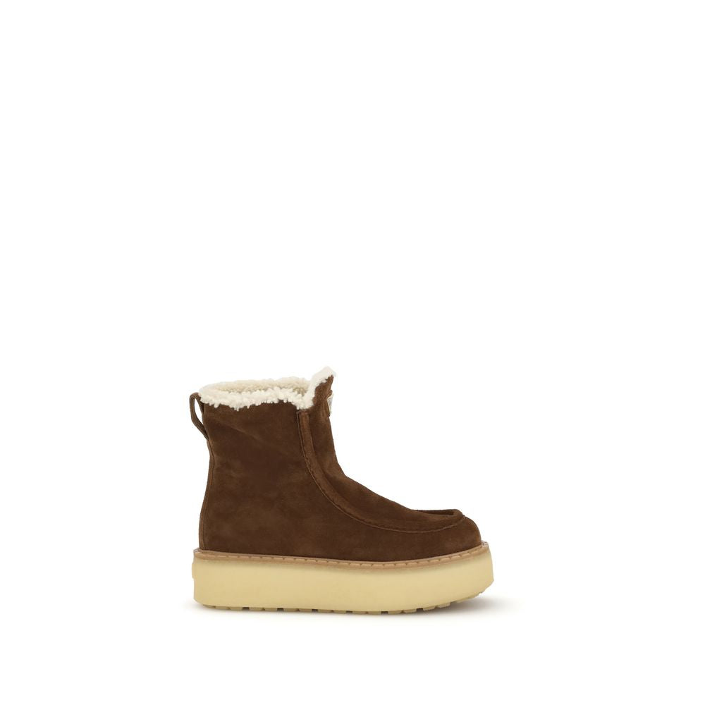 Bruna ankelboots i kalvskinn, Bos Taurus