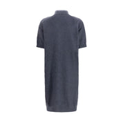 Blue Mohair Casual Dress