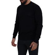Black Virgin Wool Sweatshirt