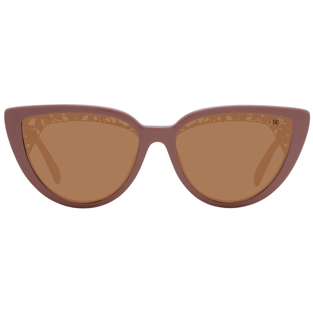 Emilio Pucci Rose Plastic Cat Eye Sunglasses