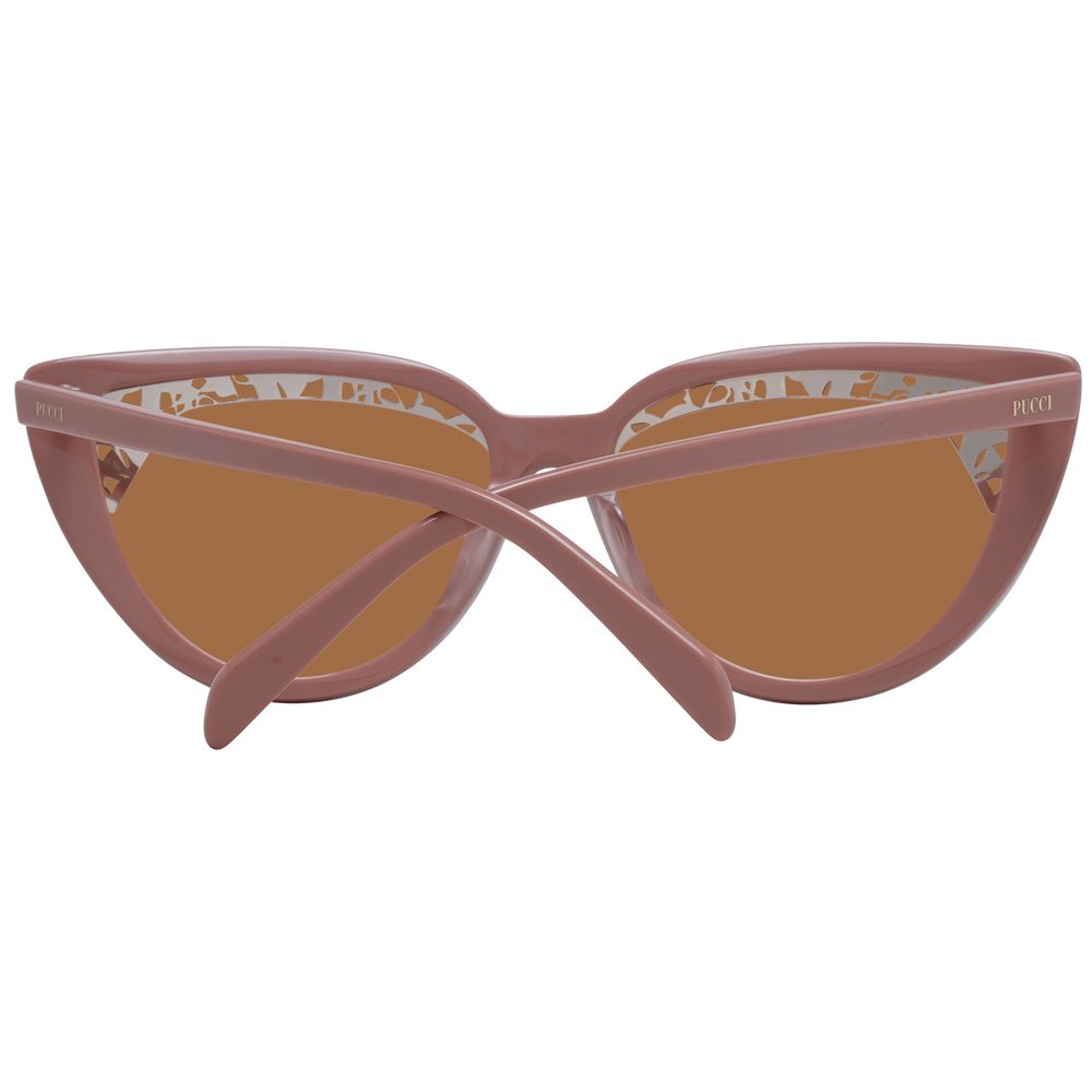 Emilio Pucci Rose Plastic Cat Eye Sunglasses
