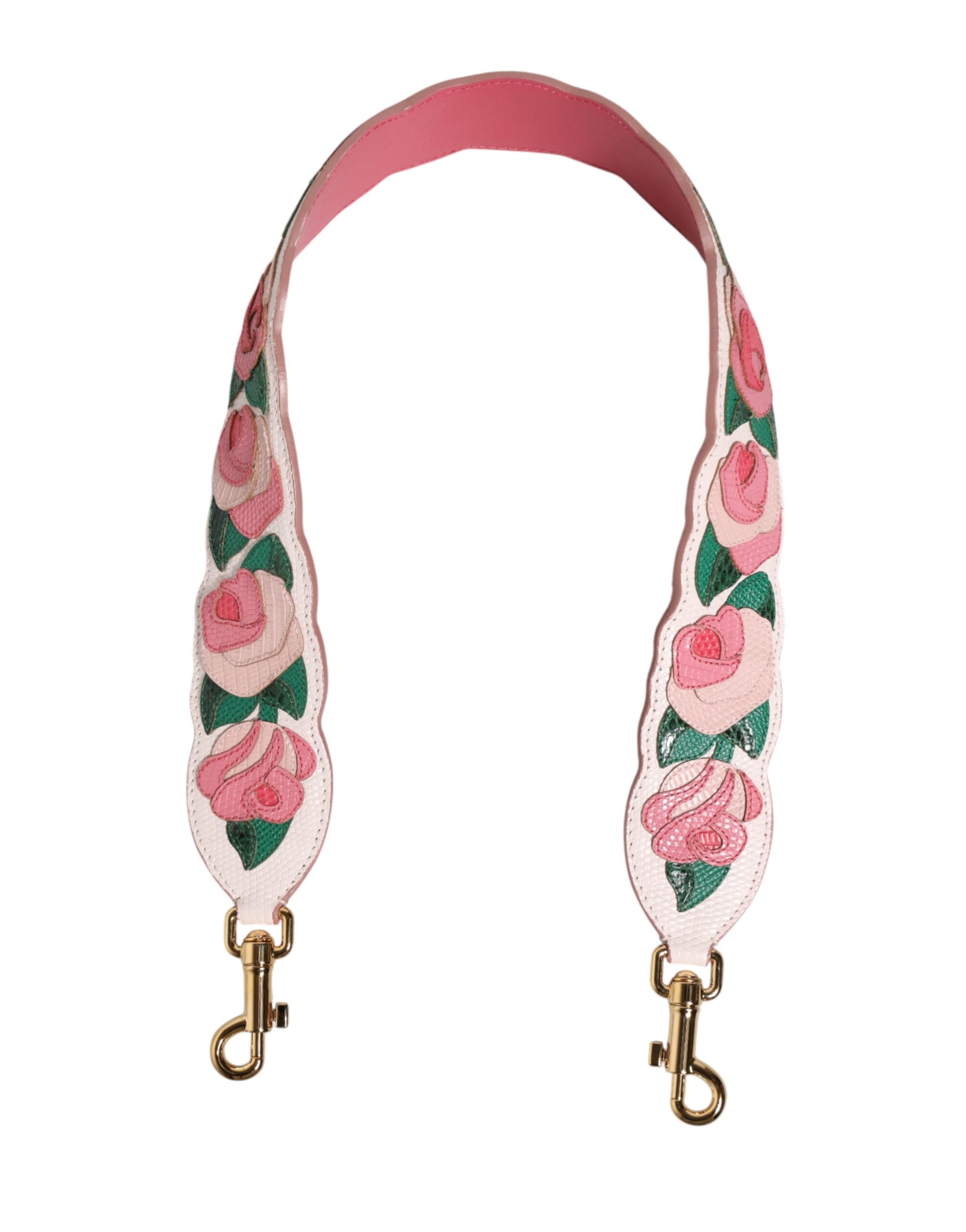 Dolce & Gabbana White Calf Leather Shoulder Strap