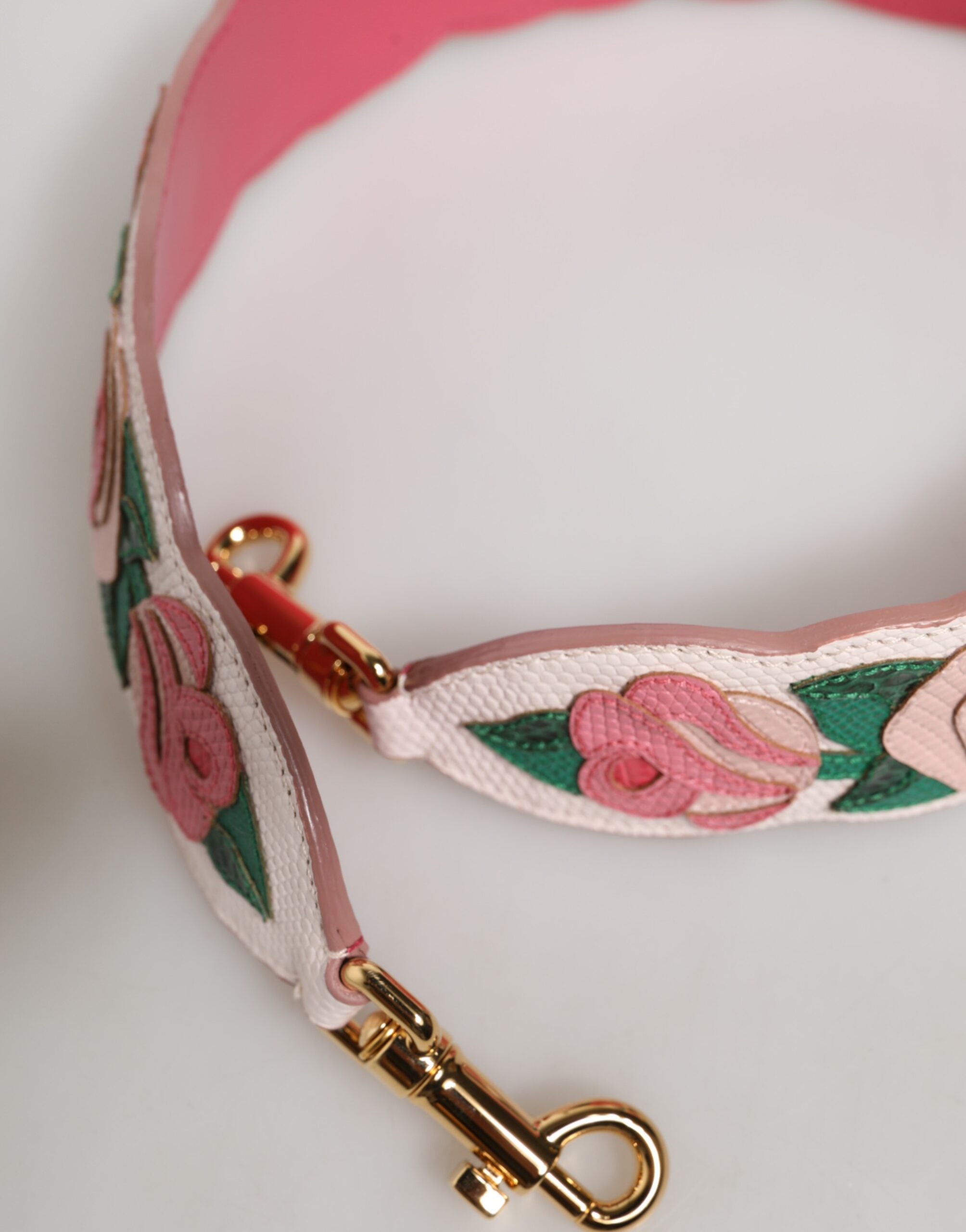 Dolce & Gabbana White Calf Leather Shoulder Strap
