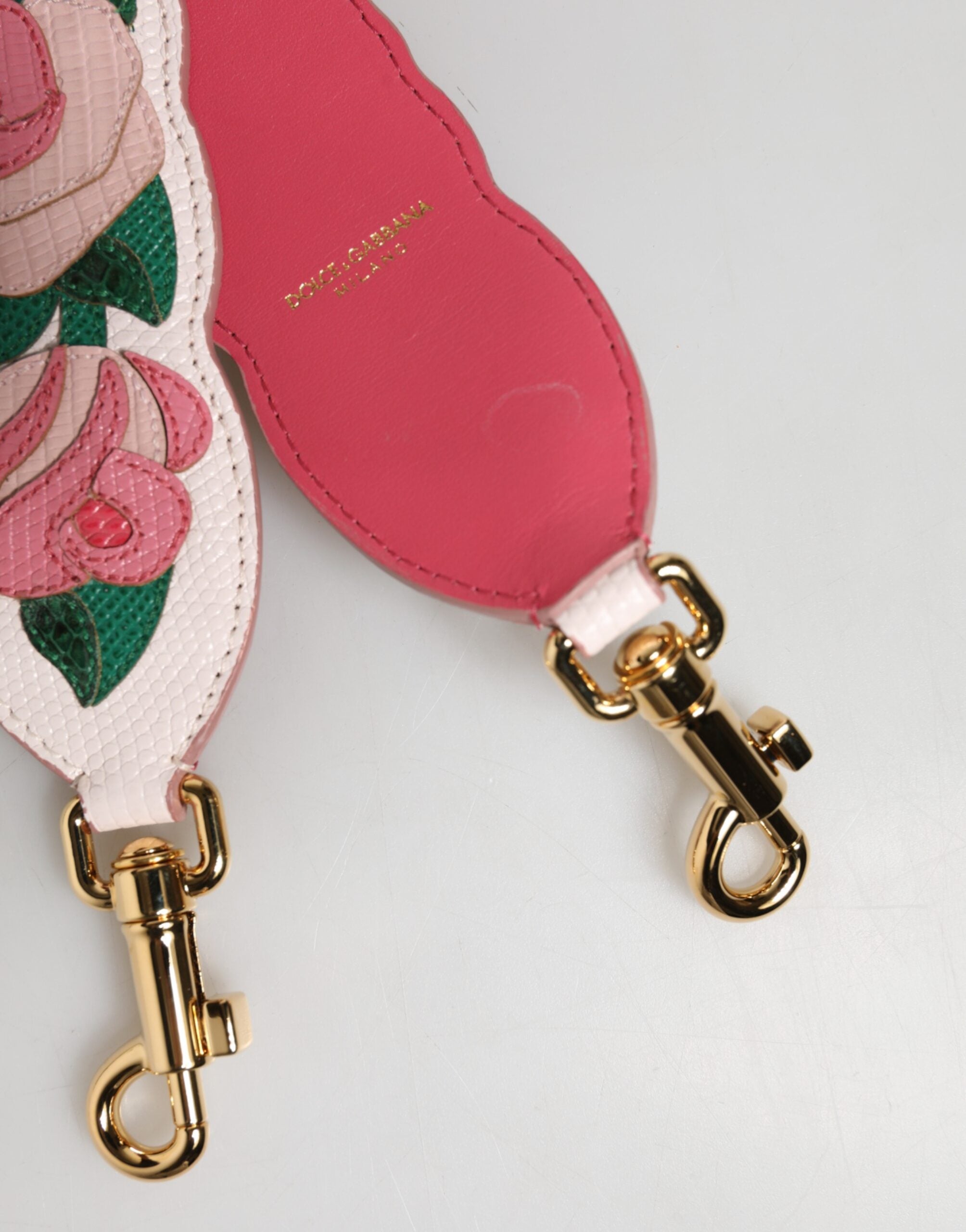 Dolce & Gabbana White Calf Leather Shoulder Strap