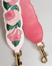 Dolce & Gabbana White Calf Leather Shoulder Strap