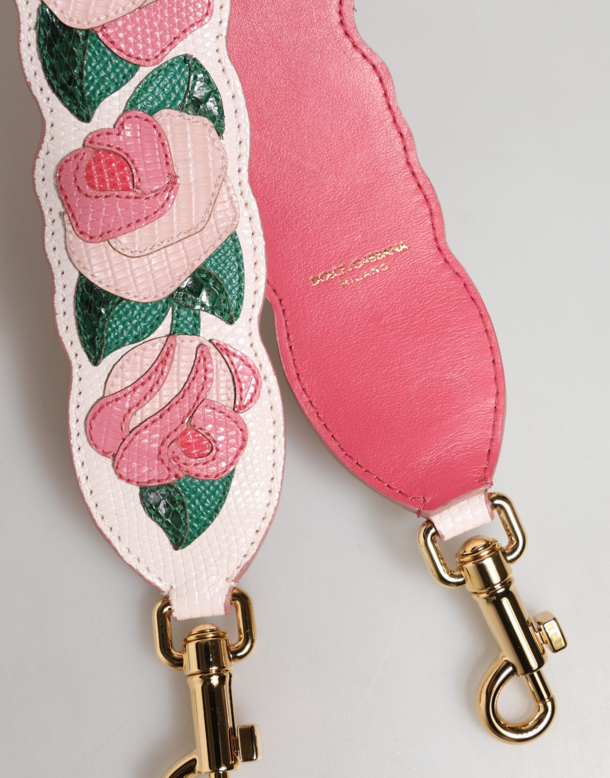 Dolce & Gabbana White Calf Leather Shoulder Strap