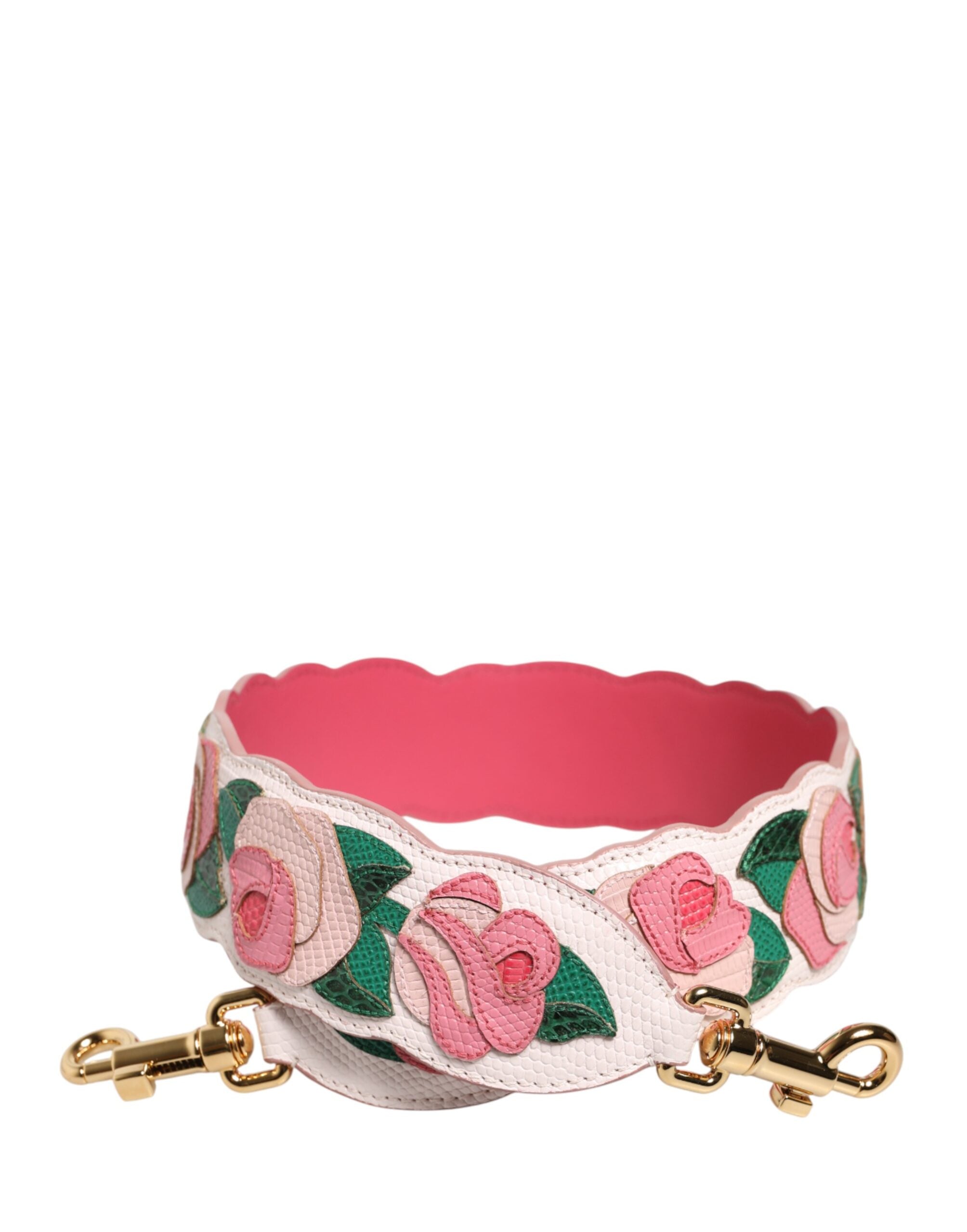 Dolce & Gabbana White Calf Leather Shoulder Strap