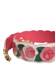 Dolce & Gabbana White Calf Leather Shoulder Strap