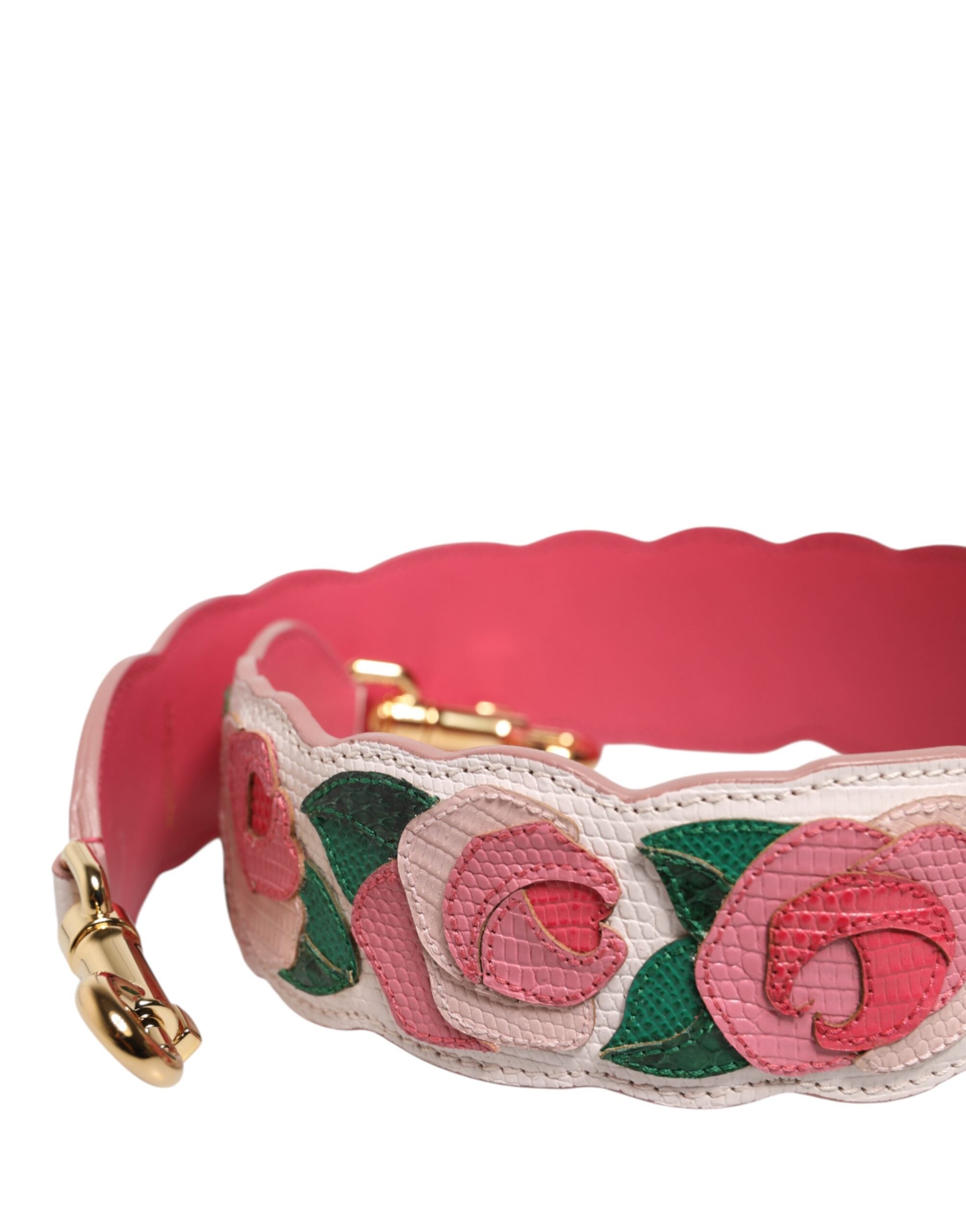 Dolce & Gabbana White Calf Leather Shoulder Strap