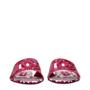 Dolce & Gabbana Fuchsia Patent Leather Slippers