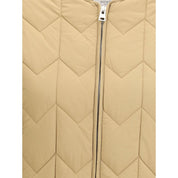 Brun jacka i polyamid