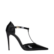 Dolce & Gabbana Black Patent Leather Pumps with Side Logo