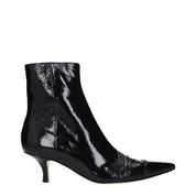 Maison Margiela Black Patent Leather Ankle Boots
