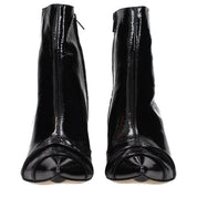 Maison Margiela Black Patent Leather Ankle Boots